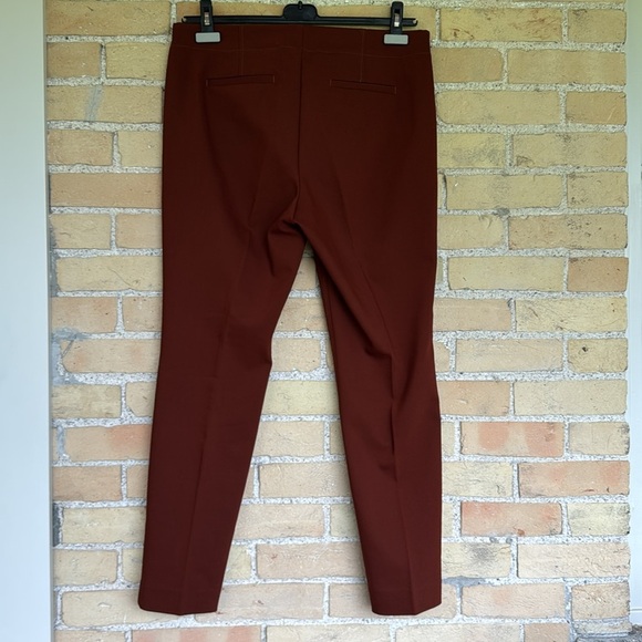 Ecru Rusty Brown Dress Pants Full-Length Tailored - Picture 4 of 5
